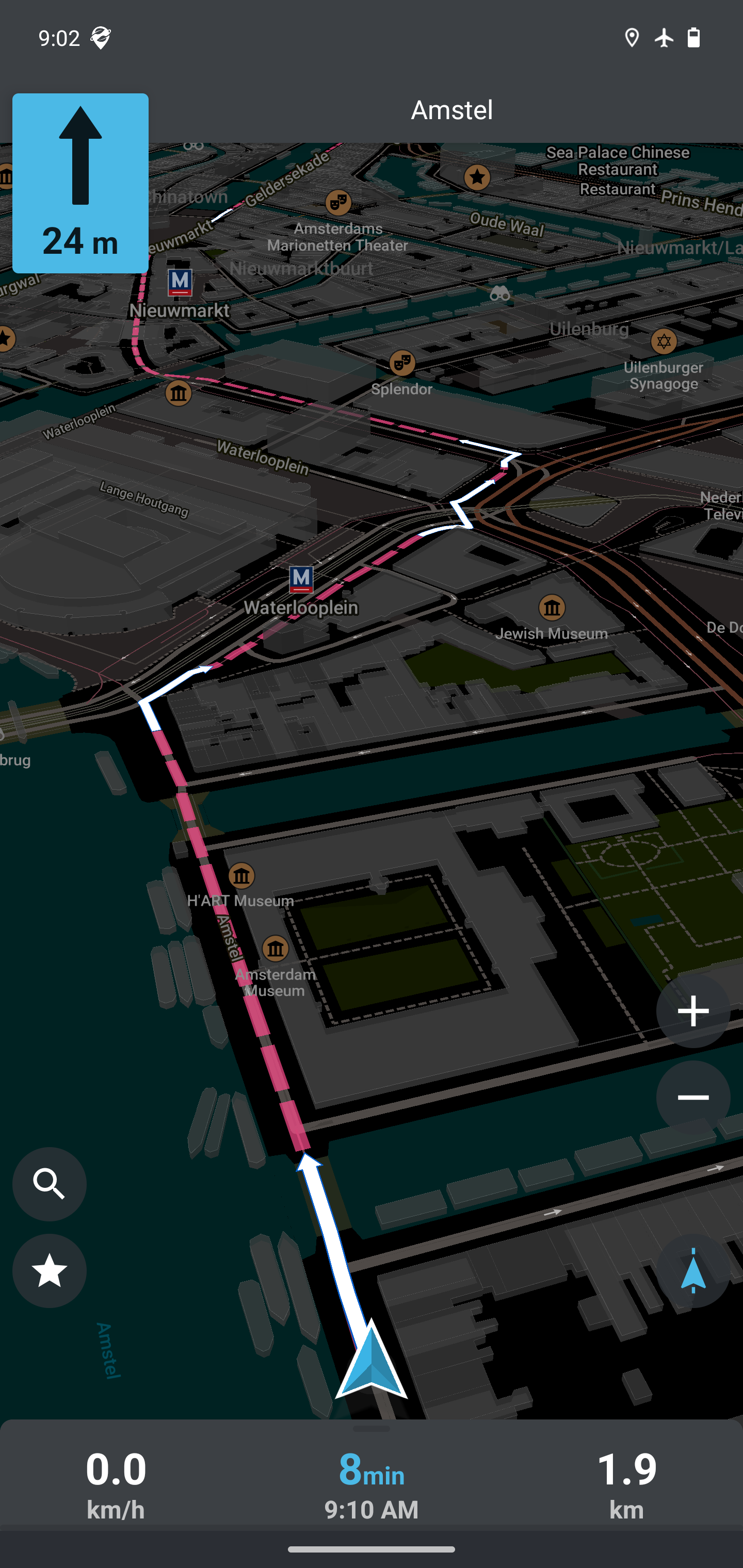 Navigace v tmavém
režimu